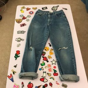size 6 mom jeans high waisted fit 2,4,6 sizes